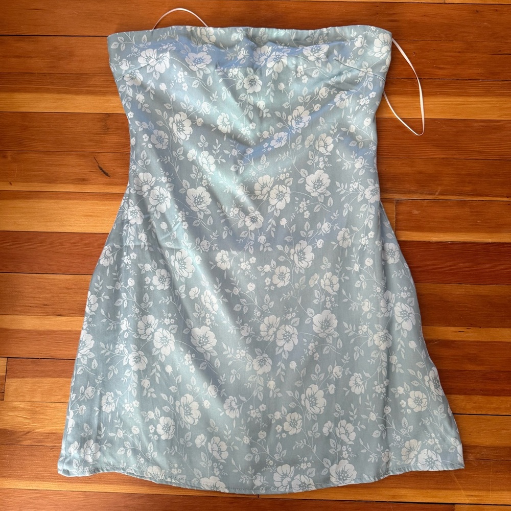 Princess Polly Floral Strapless Mini Dress